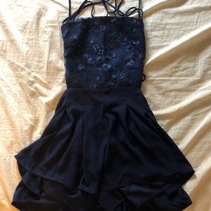 LUCY IN THE SKY Navy Blue Dress Size S/M